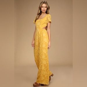 Yellow Lulus jumpsuit